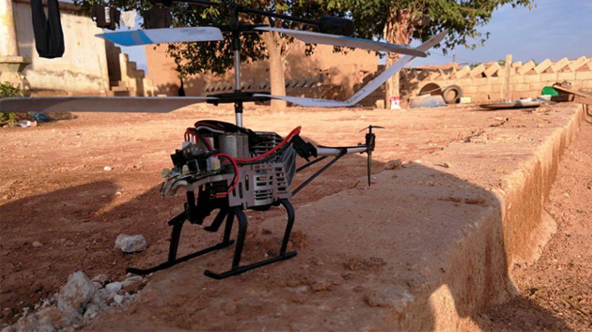 Suriye Milli Ordusu Ayn sa krsalnda drone helikopter drd