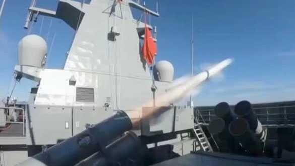 İlk milli deniz seyir füzemiz ATMACA, TCG Kınalıada gemisinden başarıyla fırlatıldı