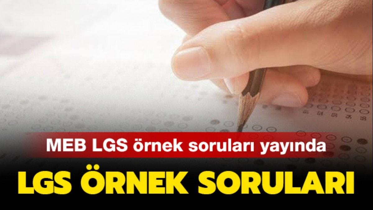 MEB Tarafından LGS 2020 örnek Soruları Yayınlandı!