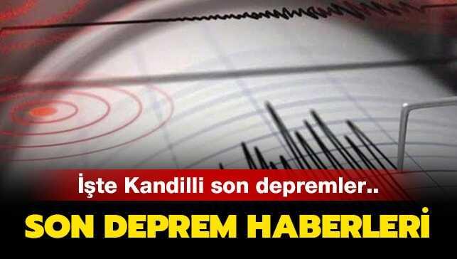 Kandilli Rasathanesi son dakika deprem haberleri.. Bugün ...