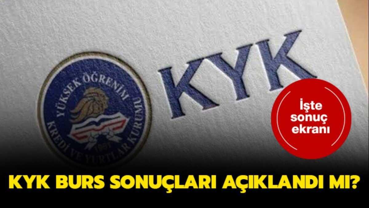 Kyk Burs Sonuclari Sorgulama Ekrani Kyk Burs Sonuclari 2019 Aciklandi Mi