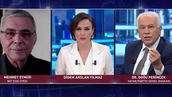 Canlı yayında kapıştılar! Mehmet Eymür'den Perinçek'e: Hiram Abas'ı öldürttünüz