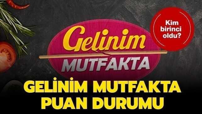 Gelinim Mutfakta 12 Kasım Salı puan durumu: Gelinim Mutfakta birincisi belli oldu!