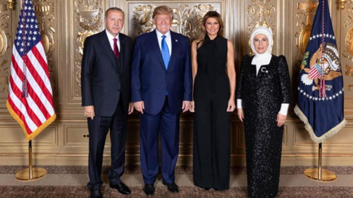 Trump, Bakan Erdoan'n ziyareti esnasndaki aile fotorafn paylat