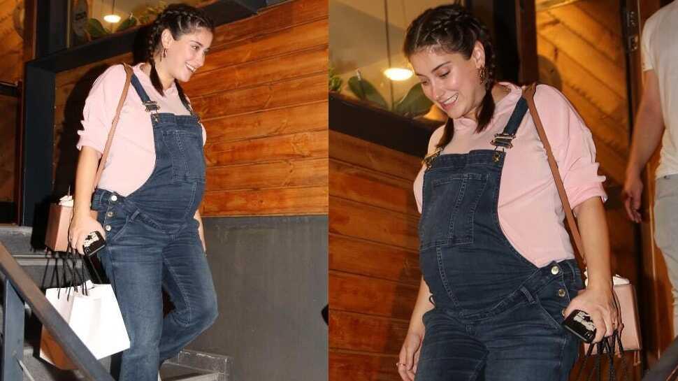 8 aylık hamile oyuncu Hazal Kaya'nın sempatik halleri
