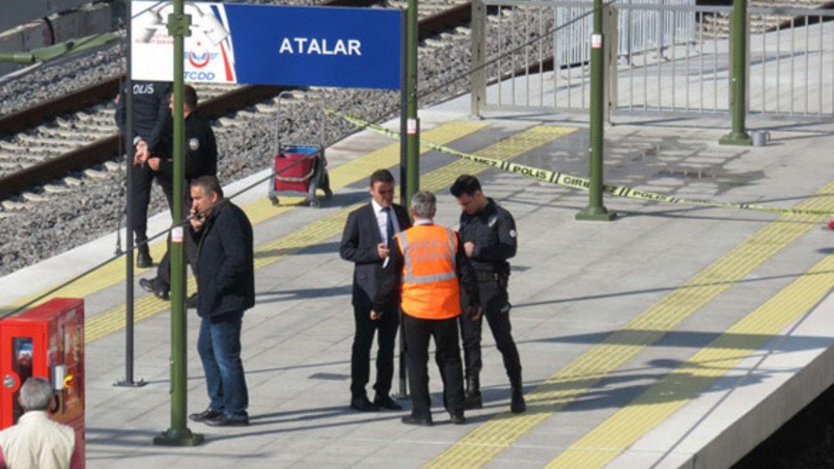 Korkun! Raylara den adam tren altnda kald