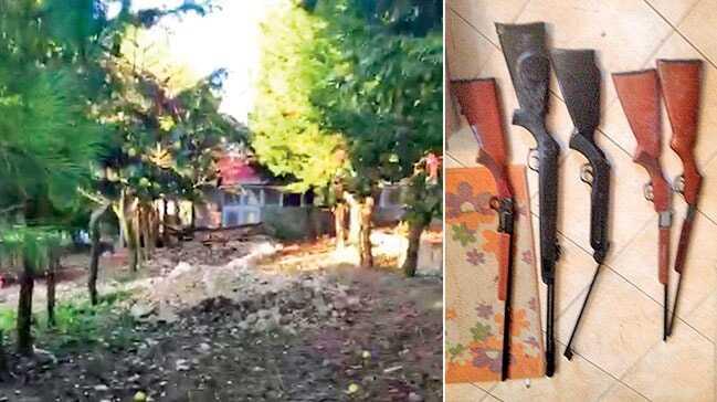 Parayla kandırdığı çocuklara çiftlikte tüfekli talim