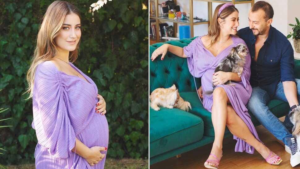 Hazal Kaya ve Ali Atay'dan oğulları Fikret Ali'yle ilk kare geldi!