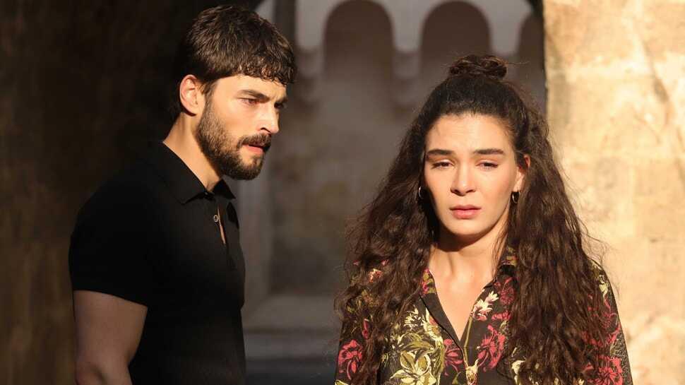 Hercai'nin başrolleri Ebru Şahin ve Akın Akınözü'nün zor anları! 6 saat yağmurda kaldılar