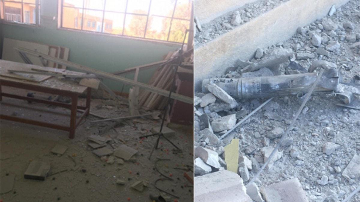 PKK-YPG'li terristler okulu vurdu