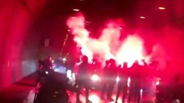 Asker konvoyunda dehşete düşüren görüntüler kamerada