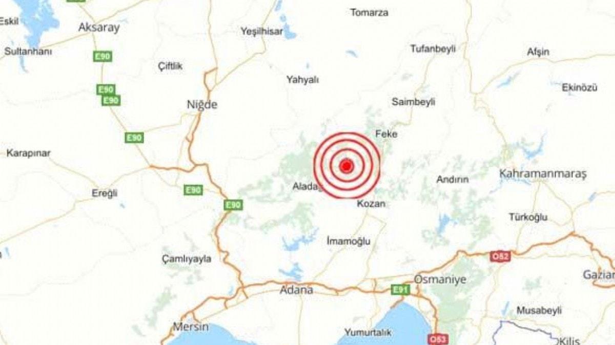 Adana'da 4.0 byklnde deprem meydana geldi