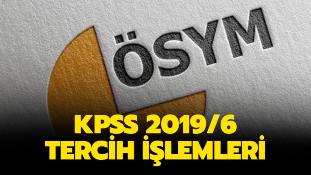 KPSS tercih klavuzu yaynda! KPSS 2019-6 tercih sonular ne zaman aklanacak"