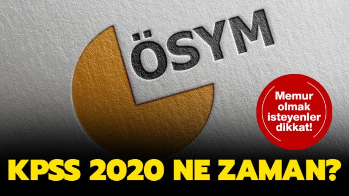 KPSS 2020 tarihleri belli oldu!