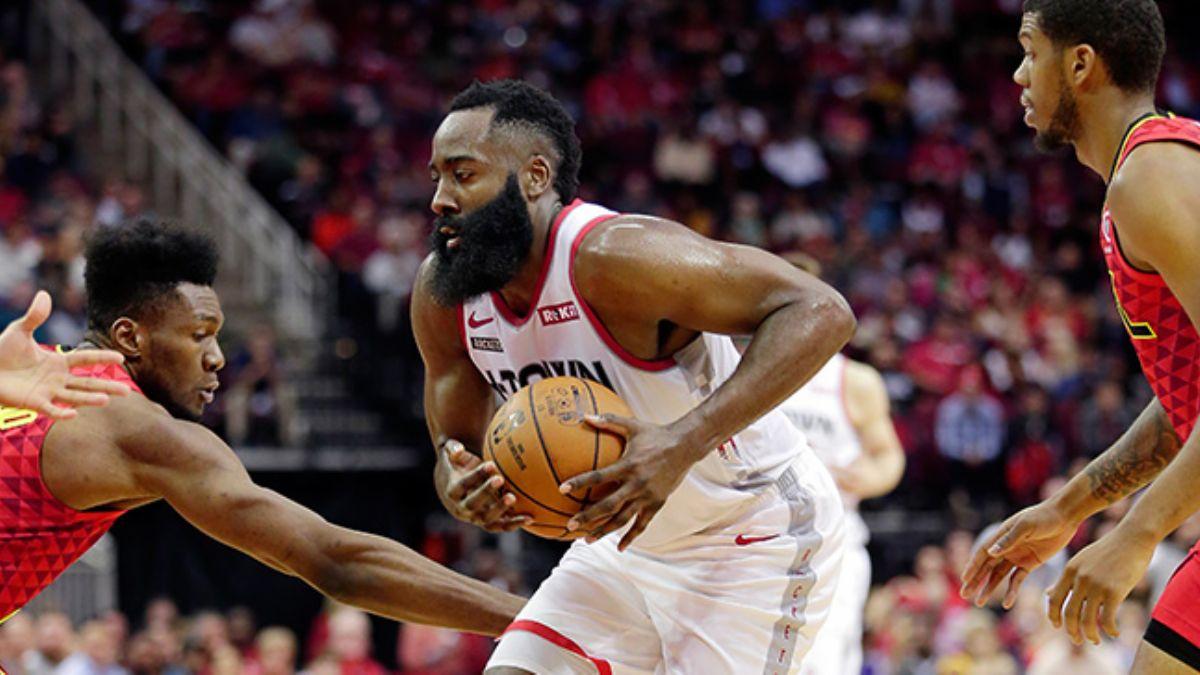 Houston Rockets Harden'n 3 eyrekte 60 say att mata Hawks' yendi
