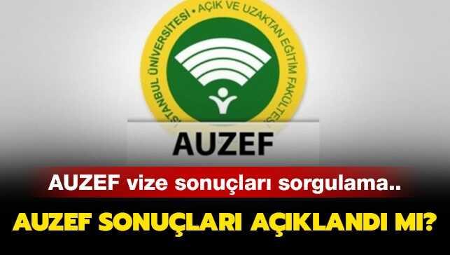 AUZEF sınav sonuçları açıklandı!