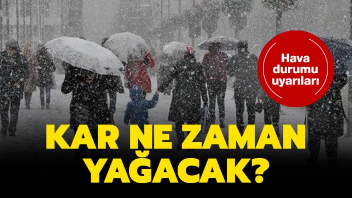 te stanbul ve Ankara hava durumu uyarlar