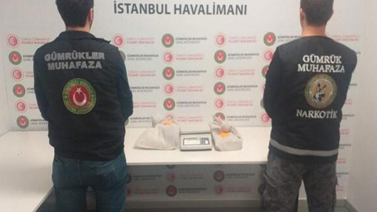 stanbul Havaliman'nda uyuturucu operasyonu