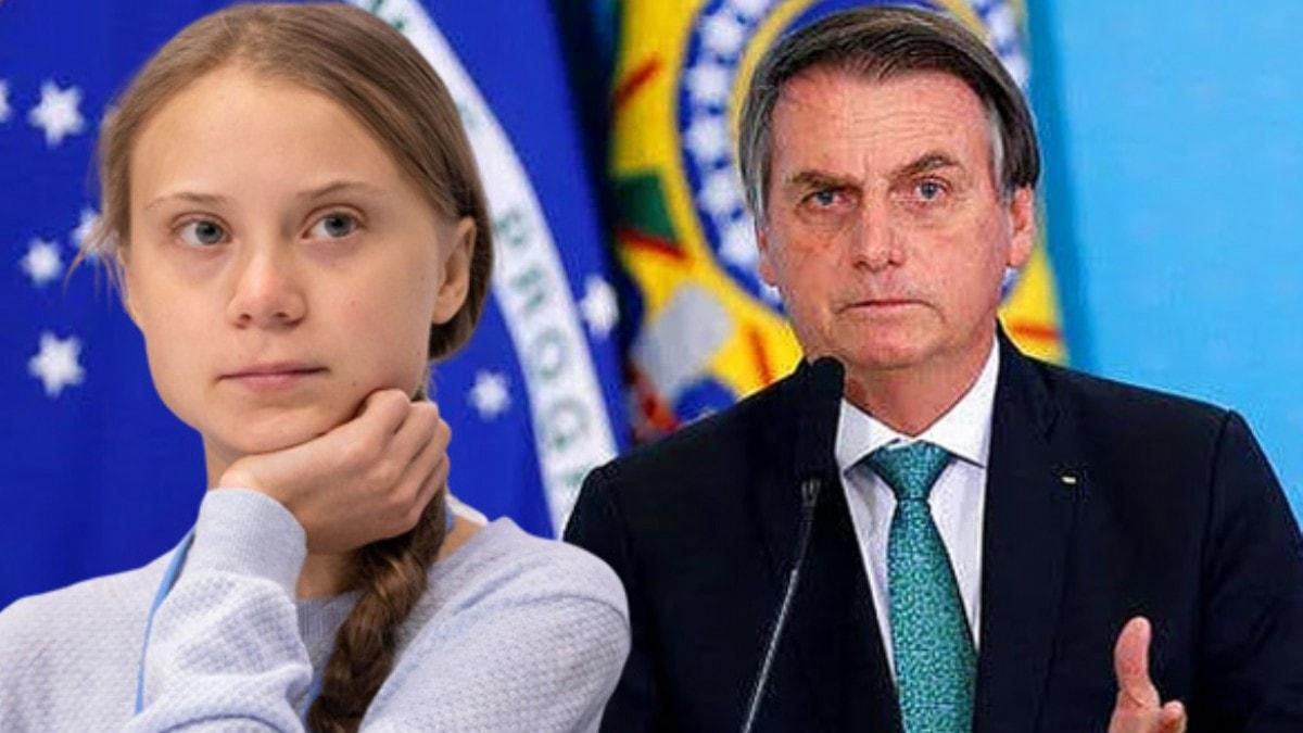 Bolsonaro'dan Greta Thunberg'e: Onun gibi bir velede gsterilen ilgi artc