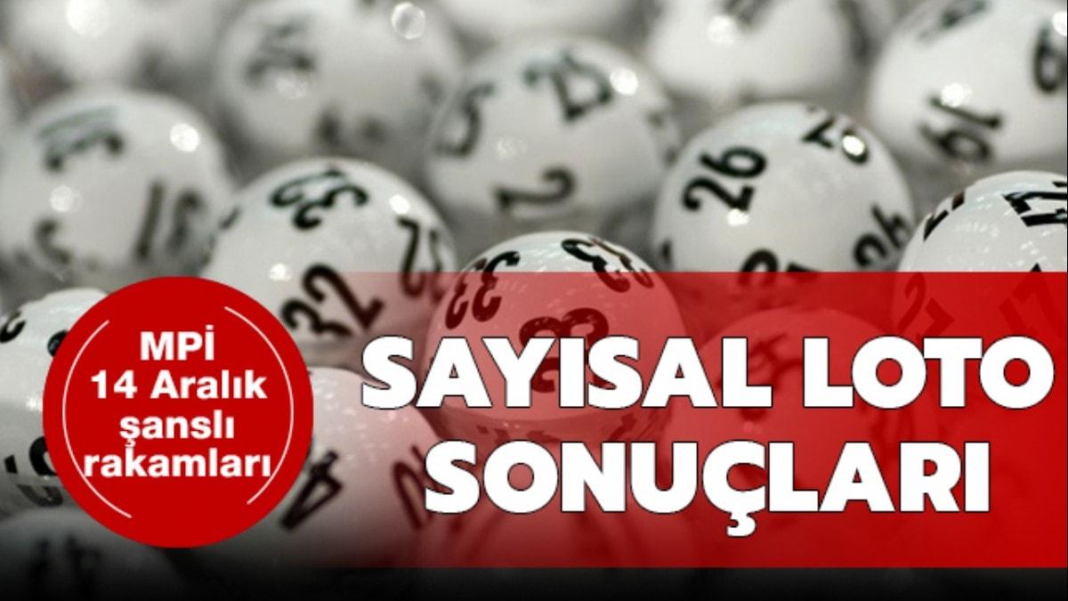 Saysal Loto ekili sonular 14 Aralk 2019