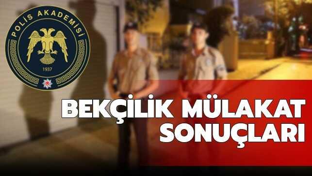 Bekçilik sonuçları bugün açıklanır mı"