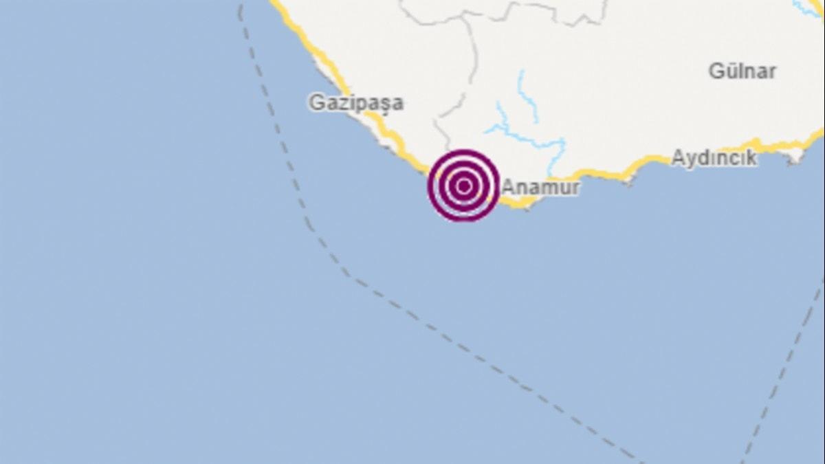 Mersin'de 3.2 byklnde deprem