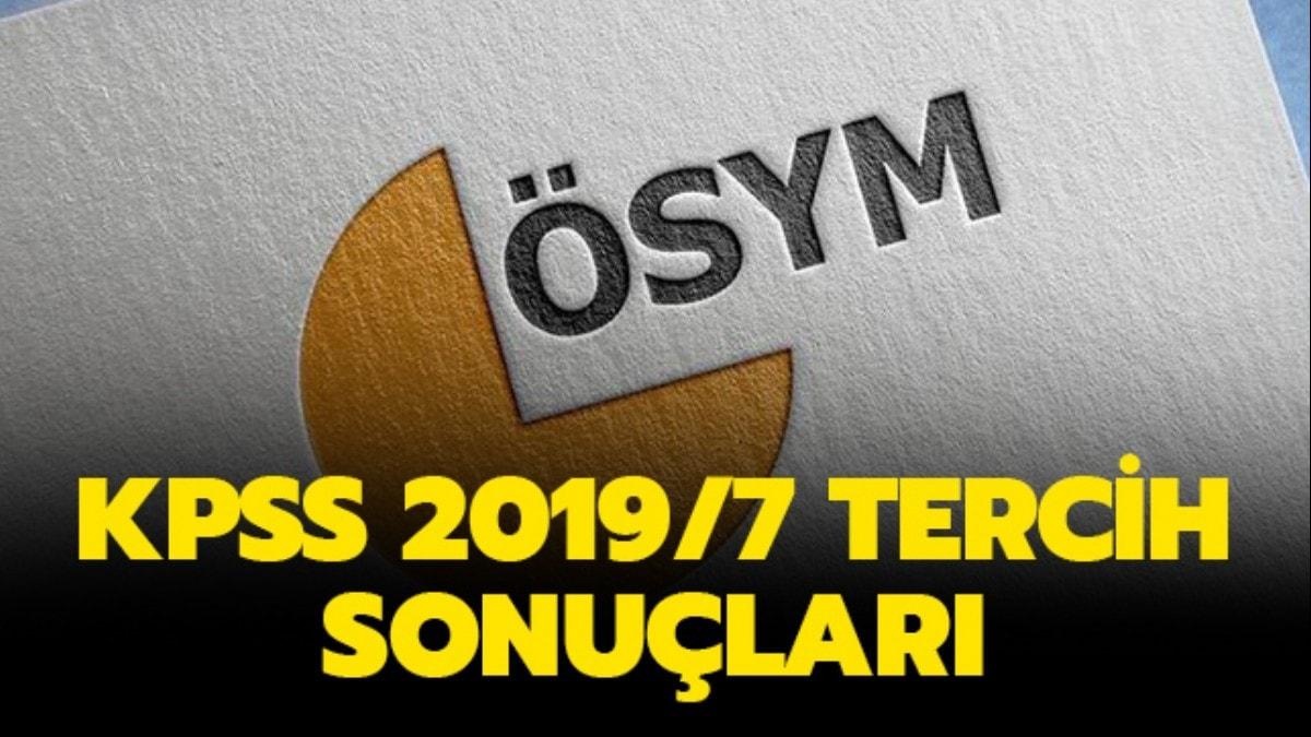 Gzler KPSS 2019/7 tercih sonularnda.. 