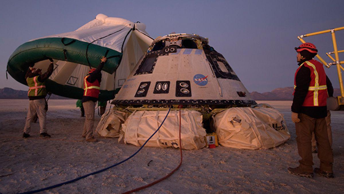 Frlatma baarsz oldu... Boeing'in Starliner mekii le indi