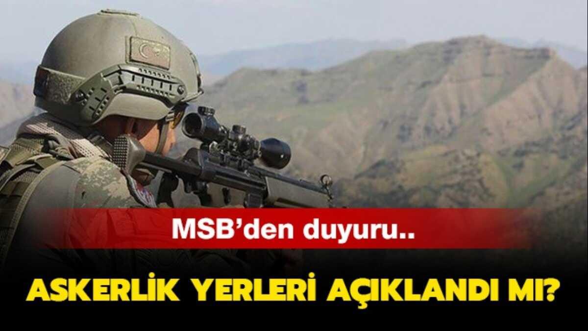 MSB'den 2000/1 askerlik yerleri iin duyuru..