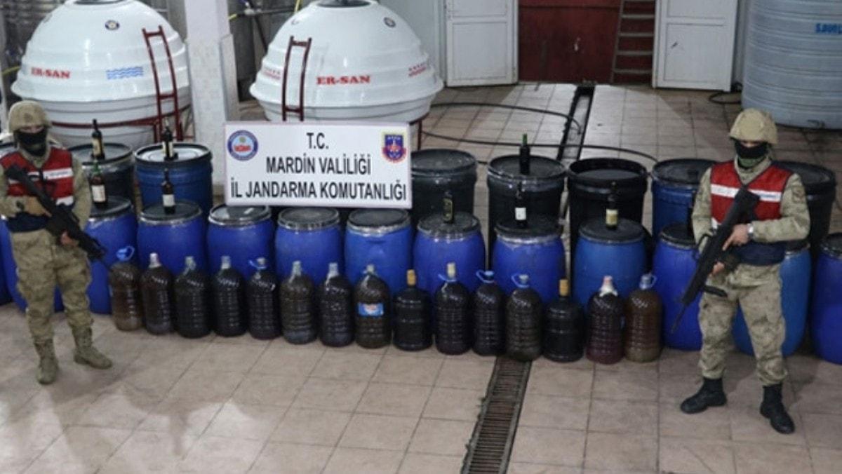 Mardin'de 117 bin 800 litre kaak iki ele geirildi