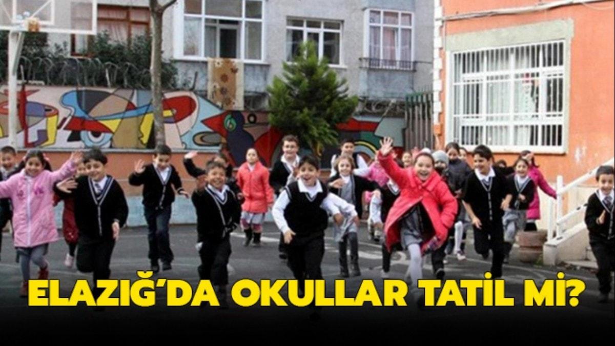 27 Aralk Elaz'da okullar tatil mi" Elaz'da okullar tatil mi" 