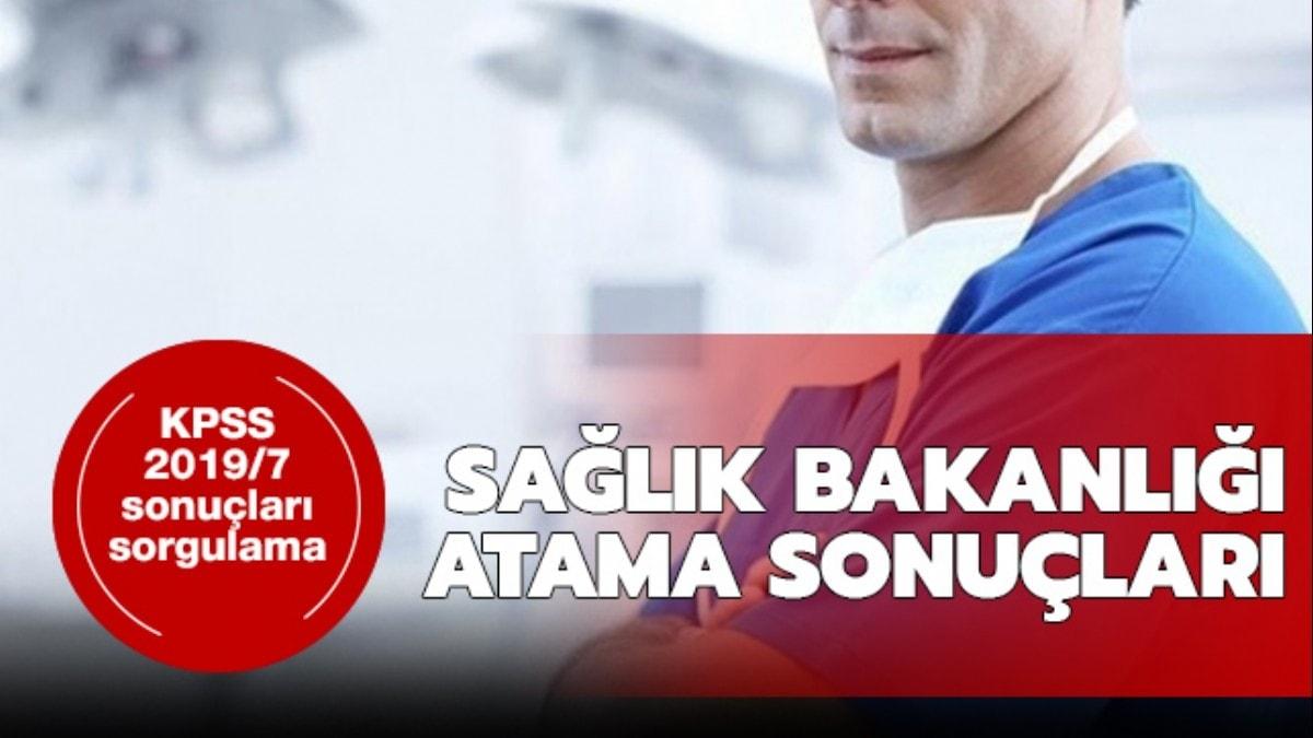 Salk Bakanl yerletirme sonular sorgulama: Salk Bakanl atama sonular akland