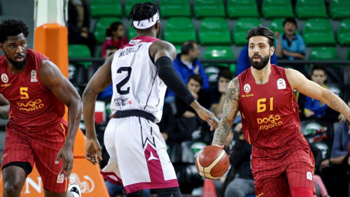 Galatasaray Doa Sigorta, son saniye l ile  Sigortam.net T Basket'i malup etti