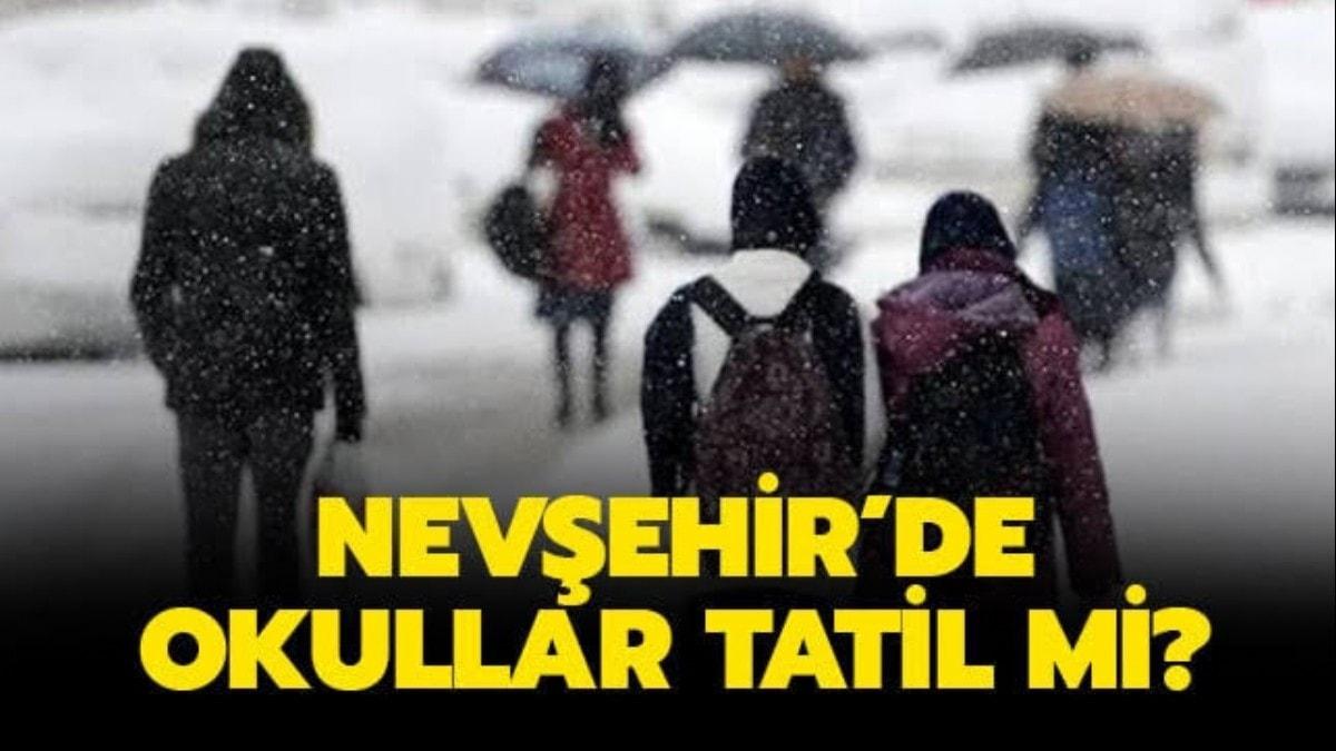 Nevehir'de okullar tatil mi" 3 Ocak 2020 Nevehir'de kar tatili var m" 