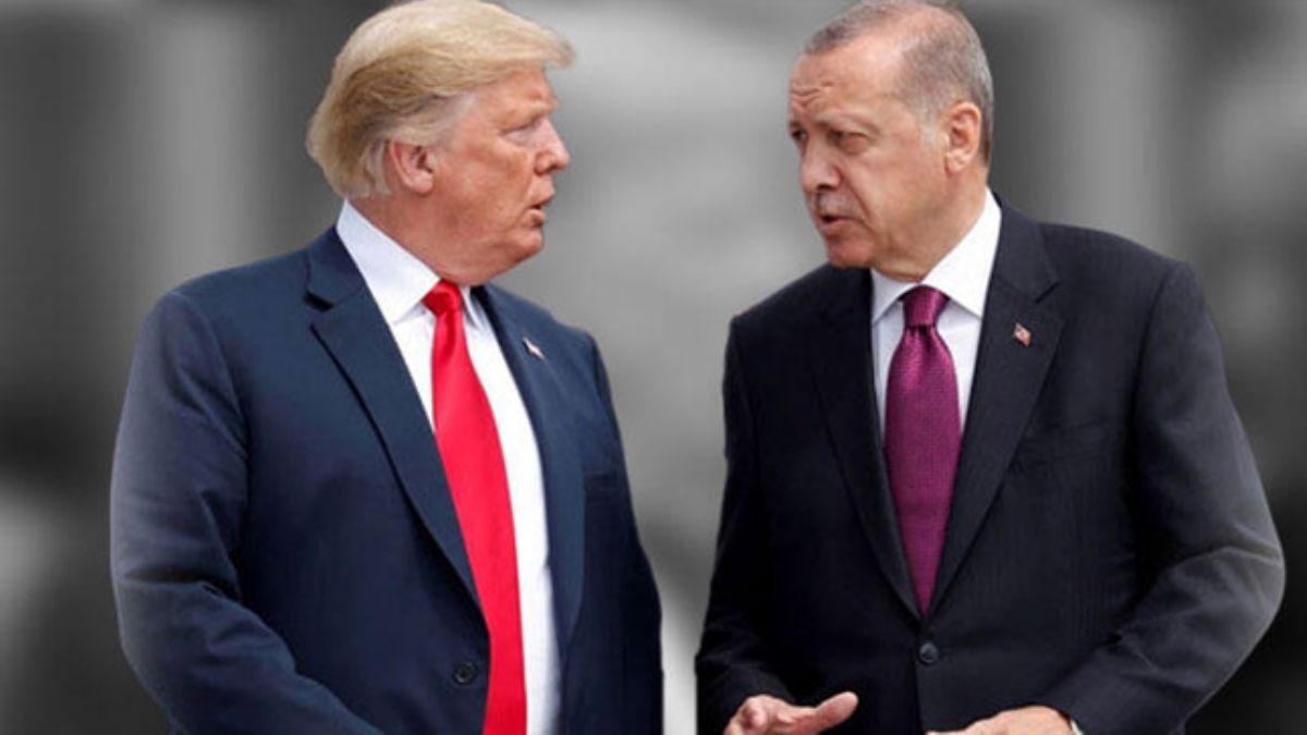 Bakan Erdoan, ABD Bakan Donald Trump ile telefonda grt