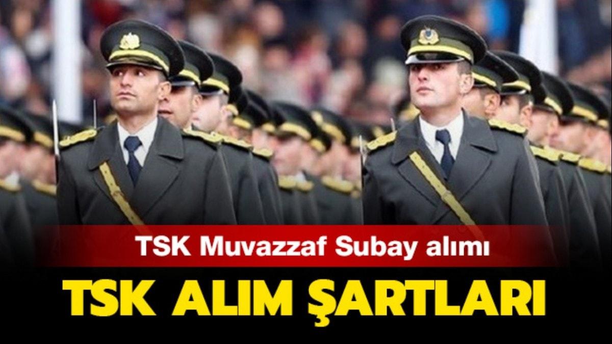 TSK retmen ve Mhendis Snf Muvazzaf Subay alyor! 2020 TSK alm artlar neler" 