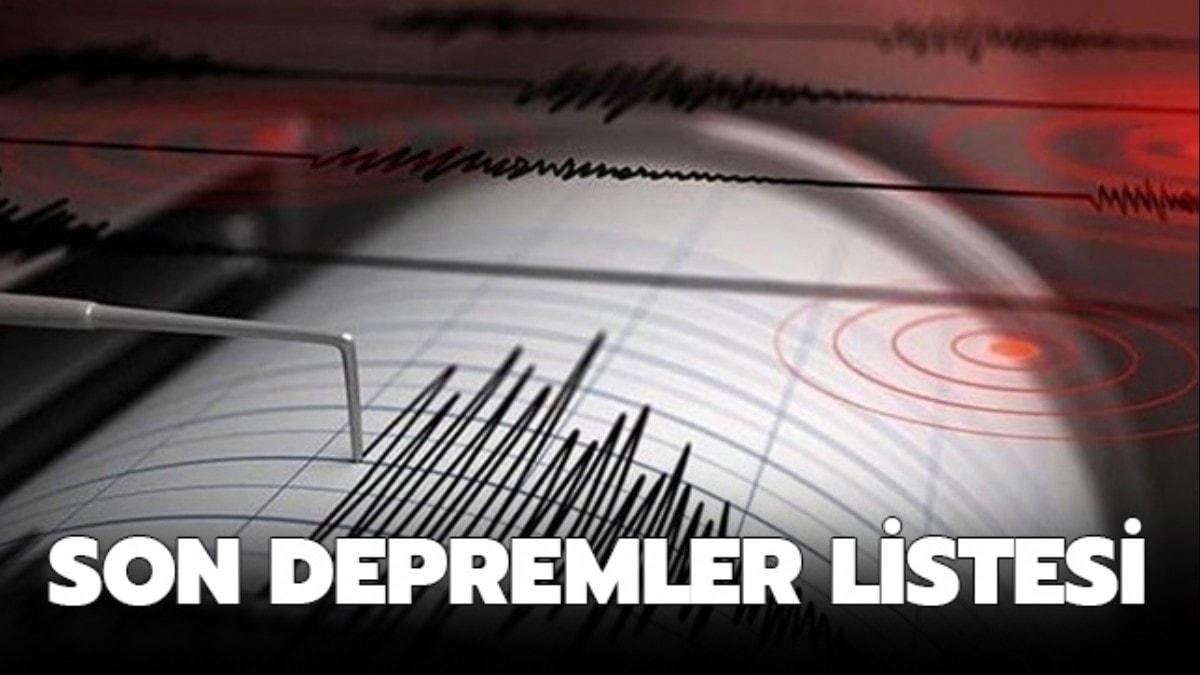 9 Ocak Kandilli Rasathanesi son depremler listesi: Bugün deprem mi oldu" 