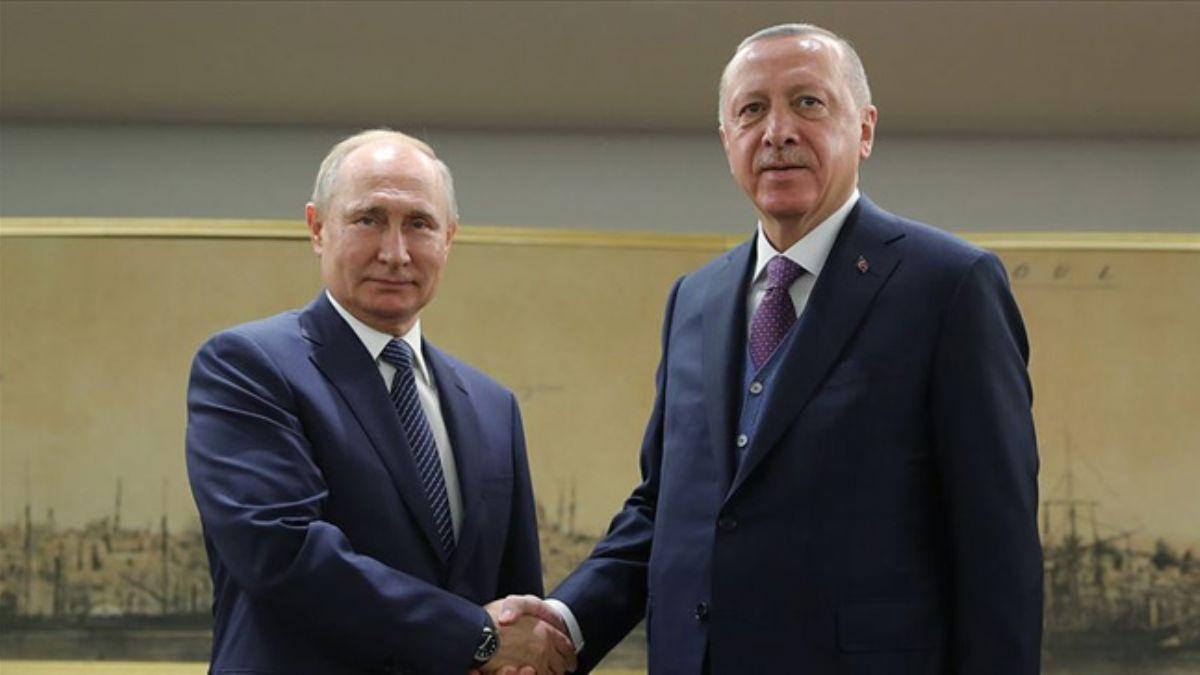 Bakan Erdoan, Putin ile grt