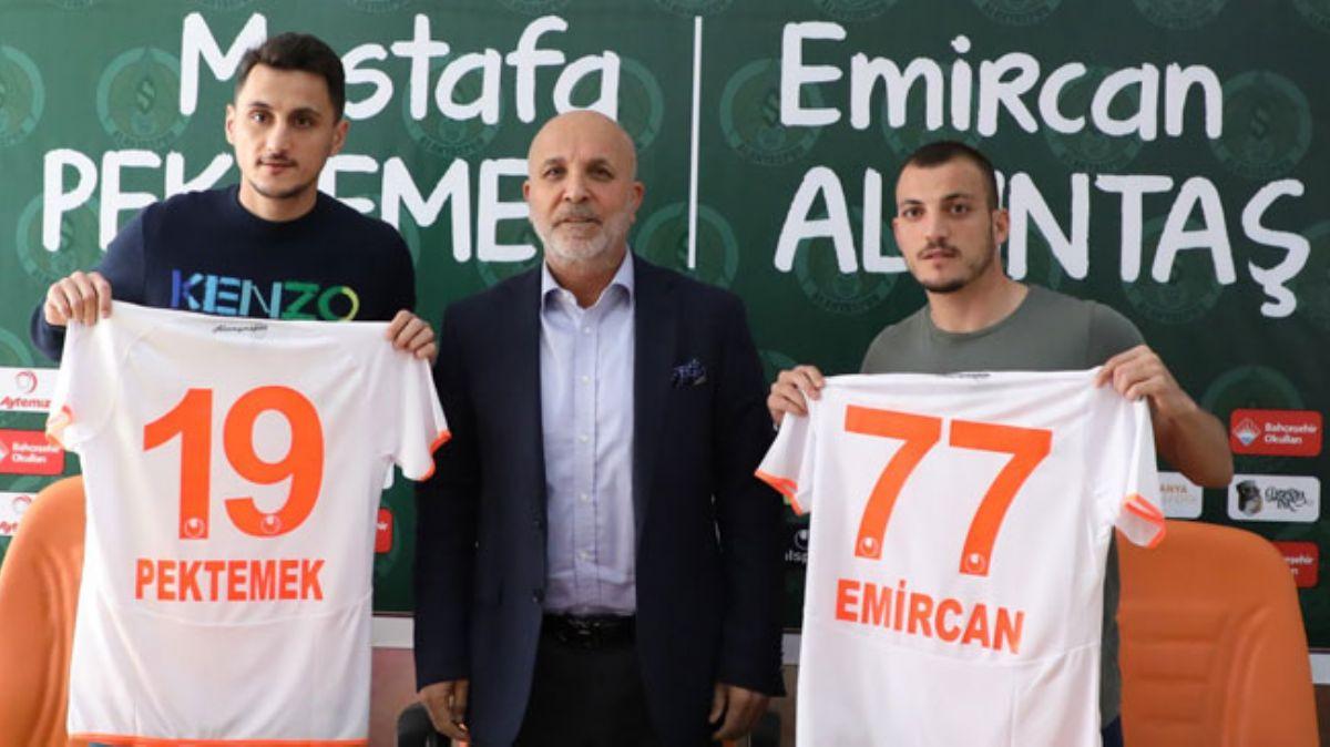 Aytemiz Alanyaspor, Mustafa Pektemek ve Emircan Altnta' transfer ettiini aklad