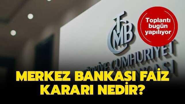 Merkez Bankası ocak faiz kararını açıkladı