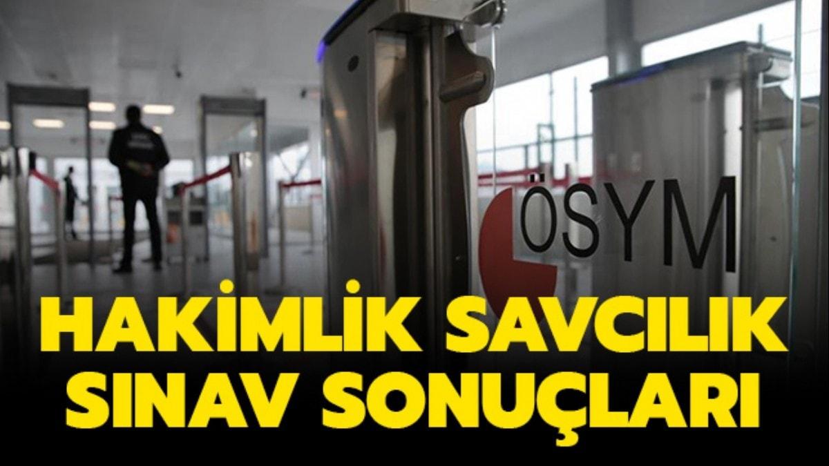 Hakim savc snav sonular sorgulama ekran: Hakimlik savclk snav sonular akland! 