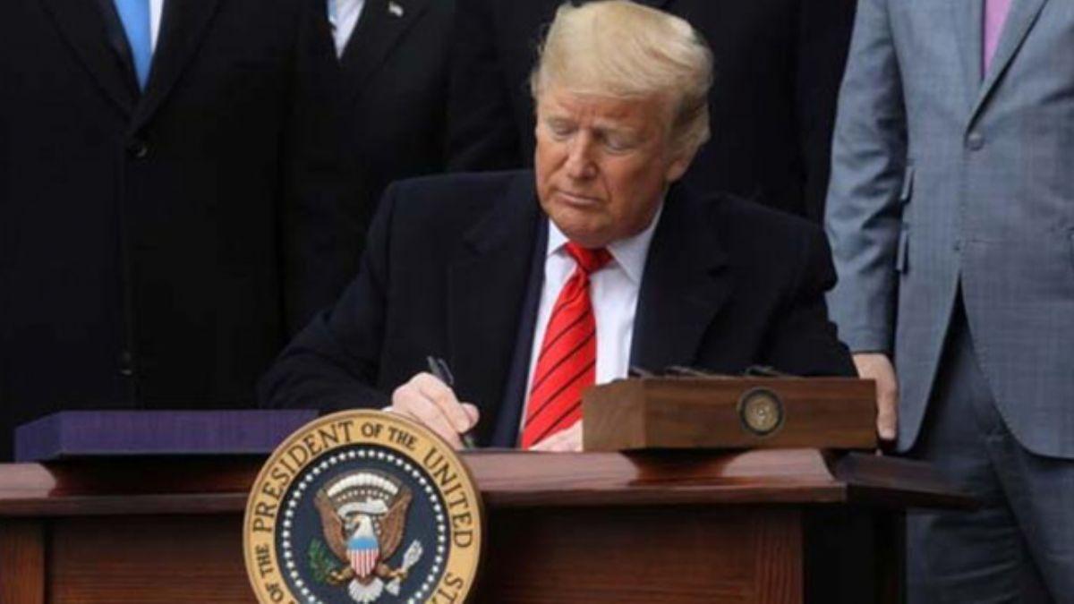 Trump imzalad! Yeni dnem resmen balad