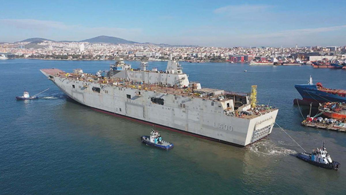 Trkiye'nin ilk uak gemisi 'TCG Anadolu'da heyecanlandran gelime!