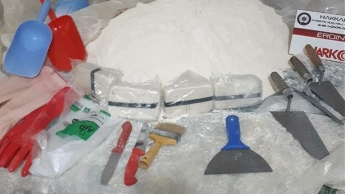 Hakkari'de 30 kilo 500 gram eroin ele geirildi       