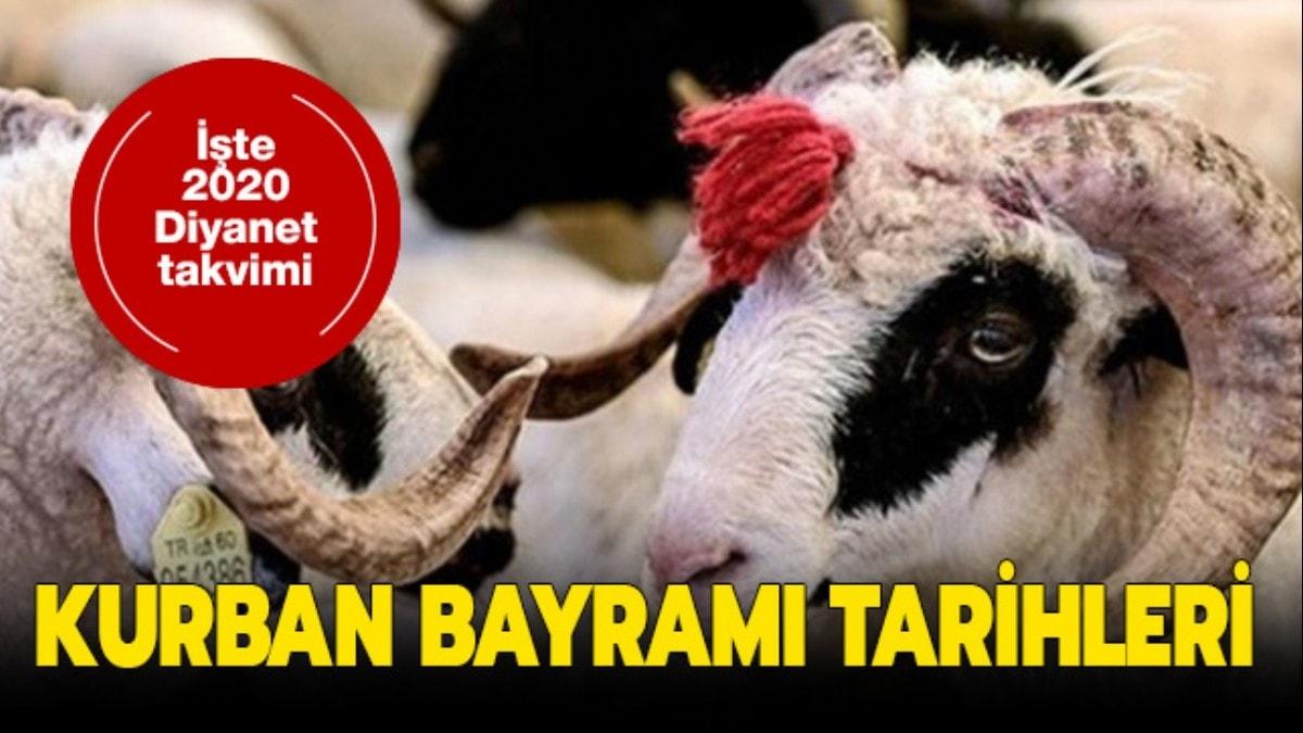 te Diyanet Kurban Bayram tarihleri