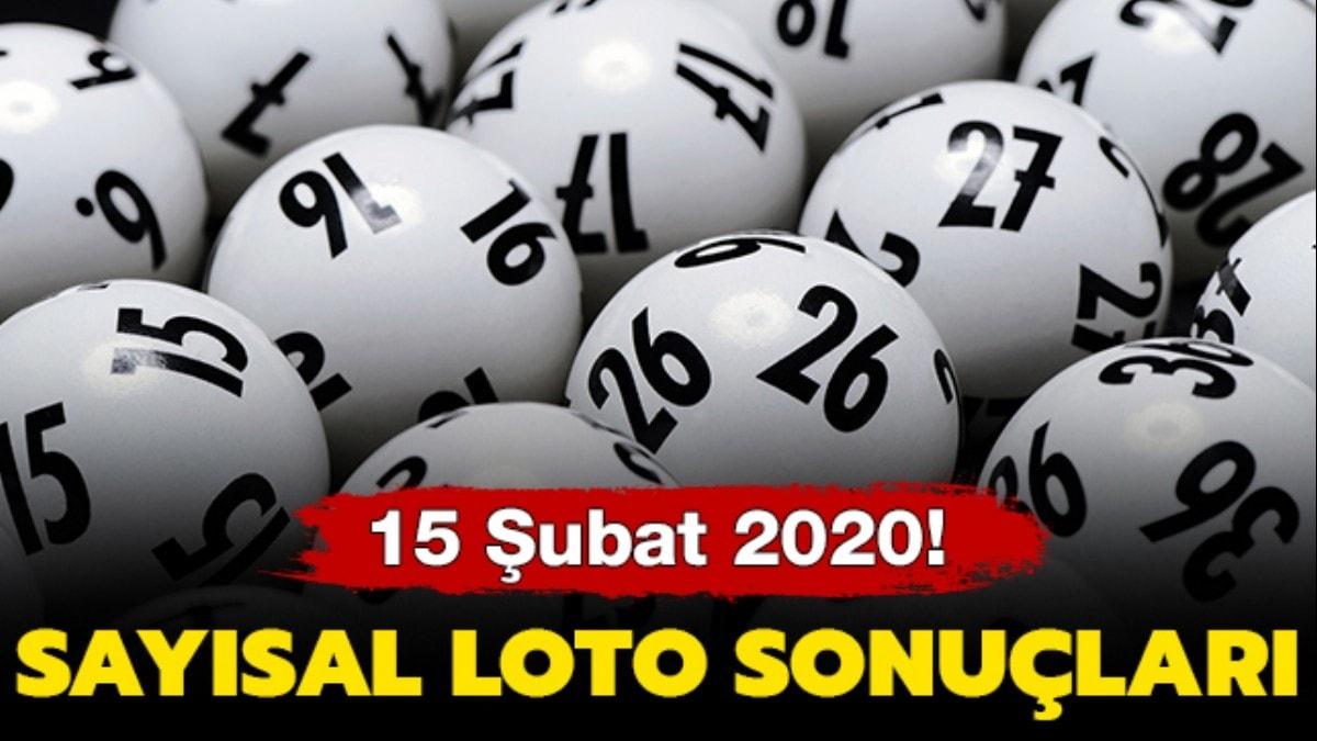 Saysal Loto ekili sonular 15 ubat 2020 