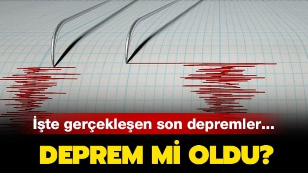 İzmir'de deprem mi oldu" Kandilli Rasathanesi son dakika deprem haberleri