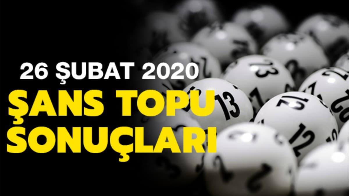 ans Topu sonular 26 ubat 2020 