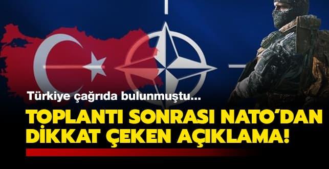 NATO'dan son dakika Trkiye aklamas!