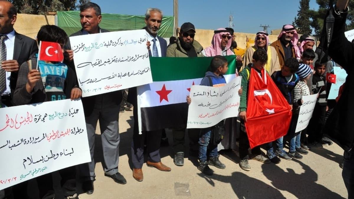 dlib ehitleri Suriye'deki mitingde anld